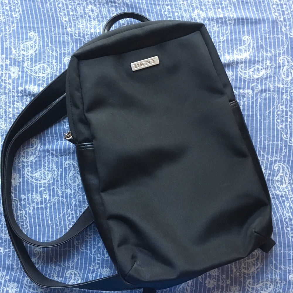 Black Nylon DKNY mini Backpack